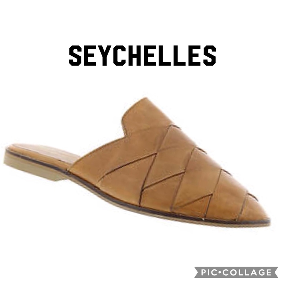 Seychelles Leather woven survival Mules